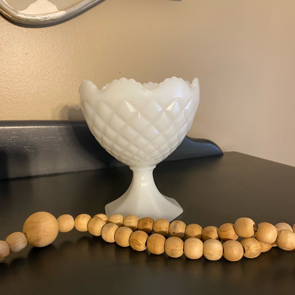 Vintage Milk Glass Napco Compote/Candy Dish!